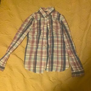Japna western style plaid shirt - small